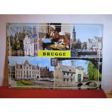 multiview, BRUGGE used postcard 1988 postmark =