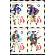 1568a, Mint NH 10¢ Large Color Shift Error Block * Stuart Katz