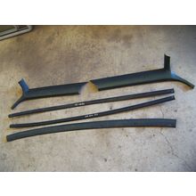 1968 CHRYSLER 300 2D FAST TOP FRONT WINDOW A PILLAR INTERIOR TRIM OEM 5 PCS