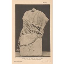 Rear View Of One Of The Fates Greek Statue Mythology Old Postcard