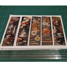 Beautiful Flower and Butterfly Bookmarks Book Markers Gift For Reader (X5)