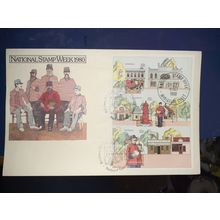 australia 1980 national stamp week minisheet FDC