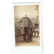 Victorian cdv photo elderly man Dr Fisher Perth photographer