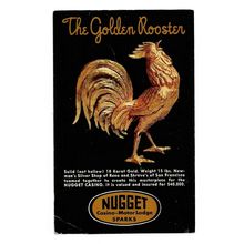 Postcard USA NV Nevada Sparks Nugget Casino & Motor Lodge Golden Rooster advert