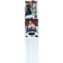 WAYNE GRETZKY & DANTE FABBRO JERSEY ROOKIE AUTO 1999/20 OILERS & PREDATORS HOFER