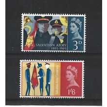 GB.Salvation Army Centenary set of 2.Mounted Mint.Jul25a