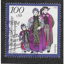 GER 1994 100pf+ 50 'NATIONAL COSTUMES- MINDEN' FINE USED (EBID52-200)