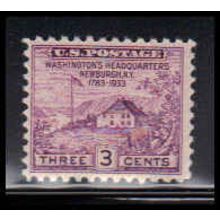 727 3c Washington's Hdqs Fine MNH O2546