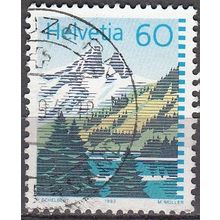 Helvetia 1993 Michel 1489A O Cote (2009) 0.40 Euro Lac de Tanay Cachet rond