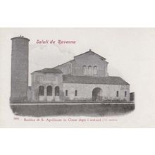 Saluti Da Ravenna Basilica Apollinare Building Italy Italian Antique Postcard