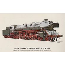 German State Railways Borsig Berlin Express Class 05 Locomotive Train Postcard