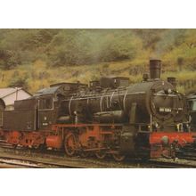 Guterzug Lokomotive 055 528-4 BW Dillenburg German Train Postcard