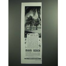 1946 Miami Beach Chamber of Commerce Ad - Nowhere Else Under the Sun