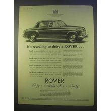 1955 Rover Car Ad - It's Revealing To Drive