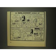 1955 Royal Custard Flavor Pie Filling Ad - O. Soglow