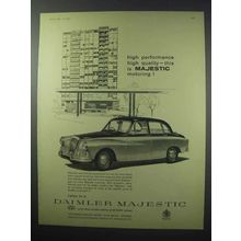 1960 Daimler Majestic Car Ad - High Performance