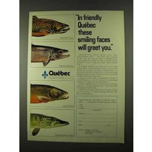 1974 Quebec Canada Ad - These Smiling Faces Greet You