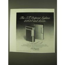 1974 S.T. Dupont Lighters Ad - $2600 and Down