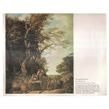 THE HARVEST WAGON by Francis Wheatly.. page measure 23 x 27 cms =