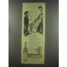 1954 Cinzano Vermouth Ad - We'll meet you in the cocktail bar