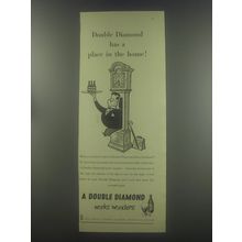 1954 Double Diamond Ale Ad - Double Diamond has a place in the home