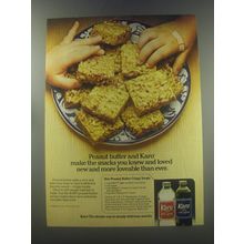 1984 Karo Corn syrup Advertisement - recipe for Peanut Butter Crispy treats