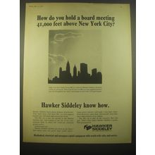 1966 Hawker Siddeley Aviation Ad - How do you hold a board meeting 41,000 feet