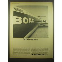 1966 BOAC VC10 Jetliner Ad - Cart before the horse