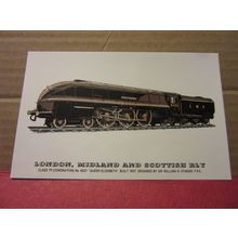 L. M. & S..R., no 6221 STEAM ENGINE collector postcard RAILWAY LOCOMOTIVES no 15