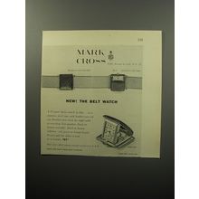 1951 Mark Cross Belt Watch Advertisement