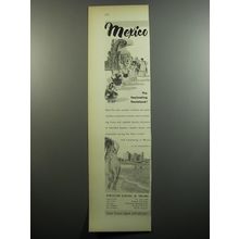 1952 Mexico Tourism Ad - Mexico The fascinating fiestaland