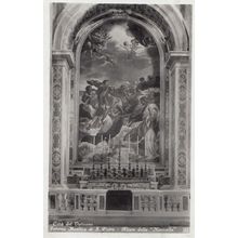 Basilica Di San Pietro Altare Della Navicella Italy Real Photo Postcard