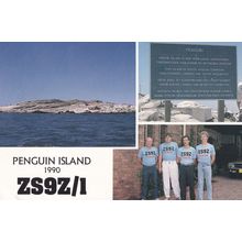 Penguin Island Expedition Amateur Radio Station Nambia QSL Postcard Card