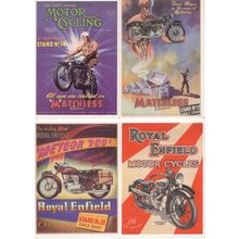 Royal Enfield Matchless Motorcycle Motorbike 4x Advertising Postcard s