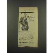 1956 Abercrombie & Fitch Fashion Ad - Shetland for sure