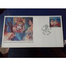 completion of australia victoria arts centre 1984 sorell postmark pse