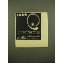 1961 Phyllis Pin Advertisement - oyste?r