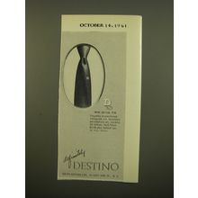 1961 Destino Jewelry Advertisement - Mini-Initial Pin
