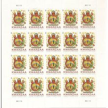 Kwanzaa Sheet of 20 Current Rate Postage Stamps Scott 4845