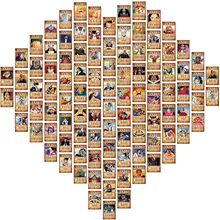 Set of 100 Anime One Piece Wanted Poster Postcards Luffy Zoro Sanji Nami Usopp C