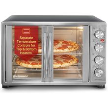 Elite Gourmet ETO-4510M French Door 47.5Qt, 18-Slice Convection Oven 4-Control K