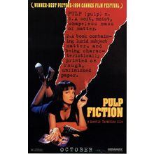 Pulp Fiction- Us 1994 Poster Canvas Movie Film Print A0 A1 A2 A3 A4 A5 A6 Art Wa