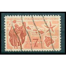 Used C55 7c Hawaii Statehood Fine WA0621