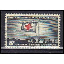 Used 1239 5c Red Cross Very Fine KA5309