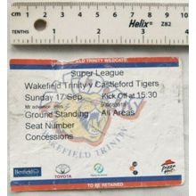 2007 ticket Wakefield Trinity v. Castleford Tigers