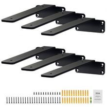 Shelf Bracket, 6L x 4W x 1.6H 6 Pcs, Heavy Duty Floating Shelf Brackets, Bra...