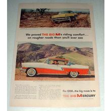1956 Mercury 4-door Phaeton Car Ad - Rougher Roads