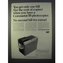 1966 SCM Coronastat 55 Copier Ad - Get Only One Bill