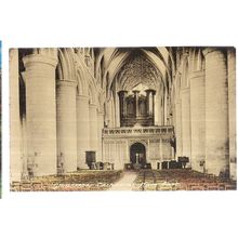 NAVE EAST, GLOUCESTER CATHEDRAL. unused vintage postcard BLANK BACK =