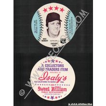 Sport Baseball Discs Name: Monday, Rick Outfielder Chicago Cubs~712